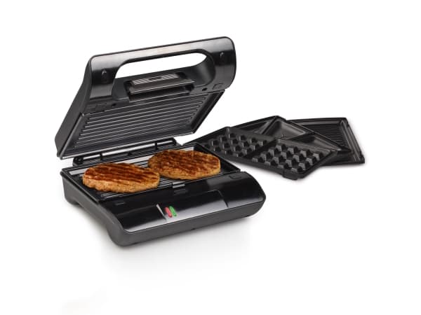 Princess Classic Multi & Sandwich Grill Compact Pro - Sandwichmaskin / vaffelmaskin / grill - 800 W - stål/svart