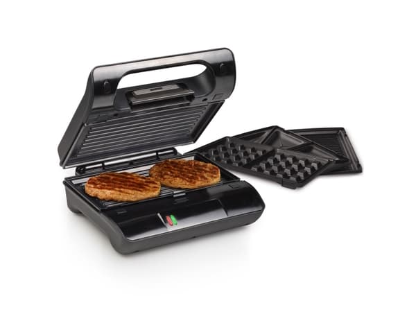 Princess Classic Multi & Sandwich Grill Compact Pro - Sandwichmaskin / vaffelmaskin / grill - 800 W - stål/svart
