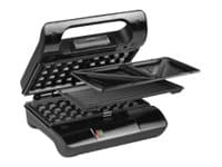 Princess Classic Multi & Sandwich Grill Compact Pro - Sandwichmaskin / vaffelmaskin / grill - 800 W - stål/svart