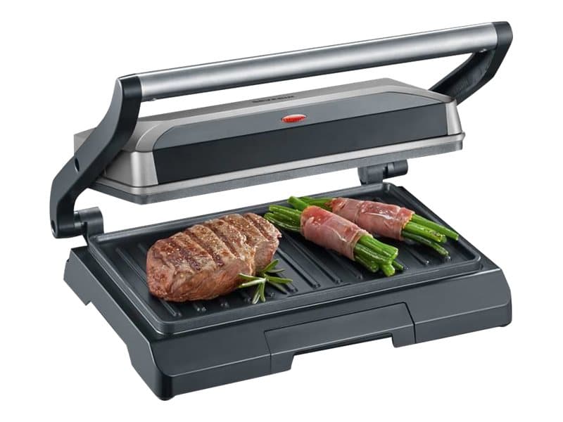 SEVERIN KG 2394 - Grill - elektrisk - 333.5 cm2 - metallgrå/sort