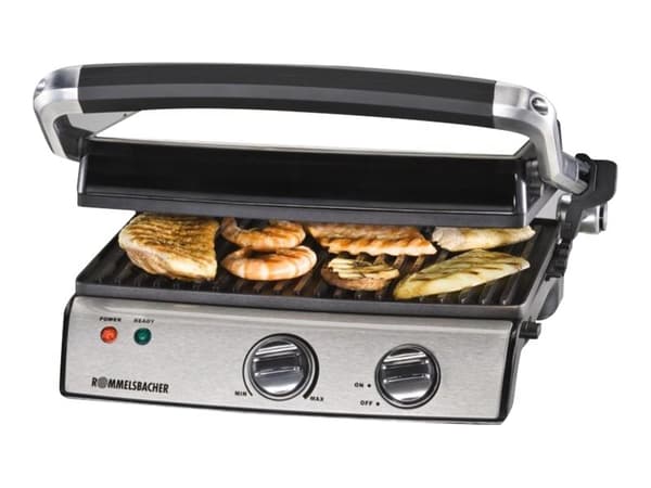 Rommelsbacher KG 2020, Musta, Ruostumaton teräs, Pöydän pinta, 290 x 230 mm, 230 V, 195 mm, 225 mm