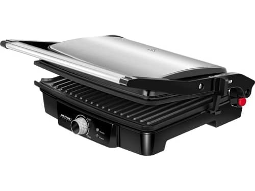 MPM MGR-09M, Musta, Ruostumaton teräs, Ruostumaton teräs, Suorakulmainen, Rotaatio, 290 x 230 mm, 270 °C