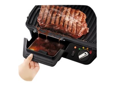 Tefal SuperGrill GC461B34 - Grill - elektrisk - 800 kvadratcentimeter - svart / sølv