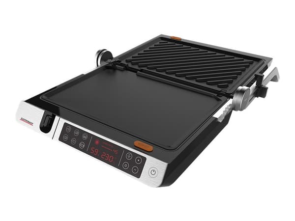 Gastroback Design BBQ Advanced Control, Musta, Valkoinen, Suorakulmainen, Kosketus, 1632 cm², 340 x 240 mm, 2000 W
