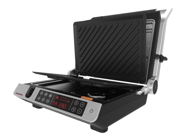 Gastroback Design BBQ Advanced Control, Musta, Valkoinen, Suorakulmainen, Kosketus, 1632 cm², 340 x 240 mm, 2000 W