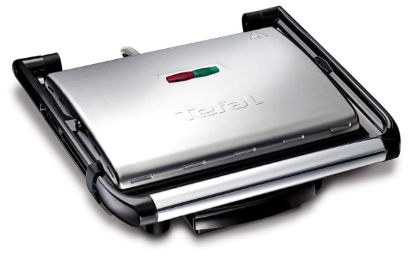 Tefal GC241D, Sort, Sølv, Rustfritt stål, Rektangulær, Rist, 0,9 m, 2000 W