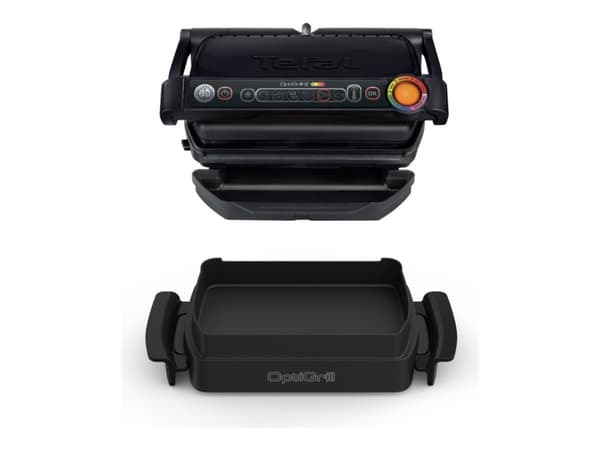 Tefal OptiGrill+ Snacking&Baking GC714834 - Grill - elektrisk - 600 kvadratcentimeter - svart