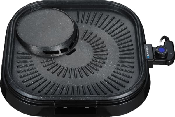 Blaupunkt GRT601 contact grill, Sort, firkant, Rotasjon, 400 x 400 mm, Oppvarming, Kraft indikator, 1500 W