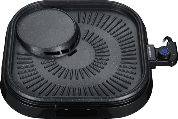 Blaupunkt GRT601 contact grill, Sort, firkant, Rotasjon, 400 x 400 mm, Oppvarming, Kraft indikator, 1500 W