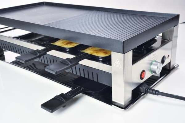 Solis Grill 5 i 1, raclette/ bordsgrill/ wok/ crepes/pizza, 8 personer, rostfritt stål, bordsgrill 5 i 1, typ 790