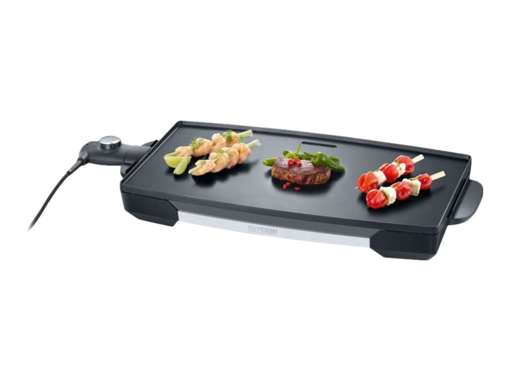SEVERIN KG 2397 - Grill - elektrisk - 2052 cm2 - svart/borstat rostfritt stål