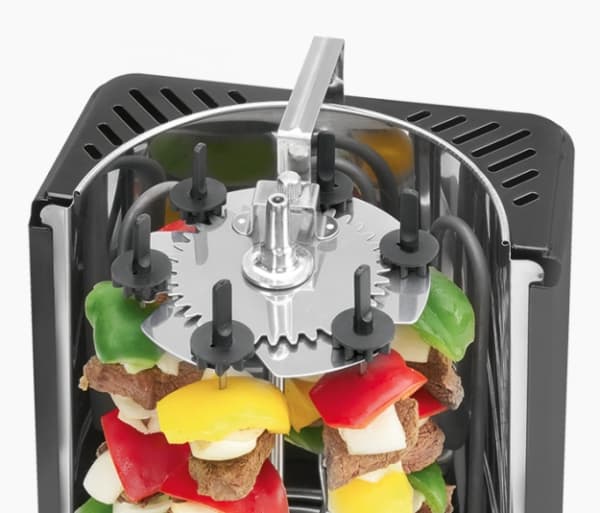 Clatronic DVG 3686, 1400 W, Grilli, Sähkö, Musta, Pyöreä, 220 - 240 V