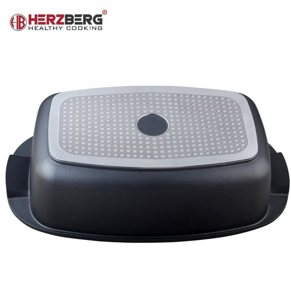 Herzberg HG-7032RG: 32cm Marmorbelegg Roaster Grill
