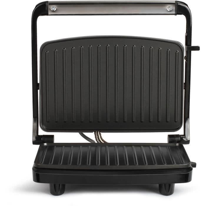 LIVOO DOC232G - Kompakt grill - 23x15cm - Non-stick beläggning - Värmeindikatorlampa - Justerbart gångjärn