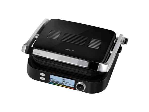 Sencor SBG 6238BK, Sort, Rektangulær, Knapper, Rotasjon, 300 x 250 mm, LCD, 2100 W