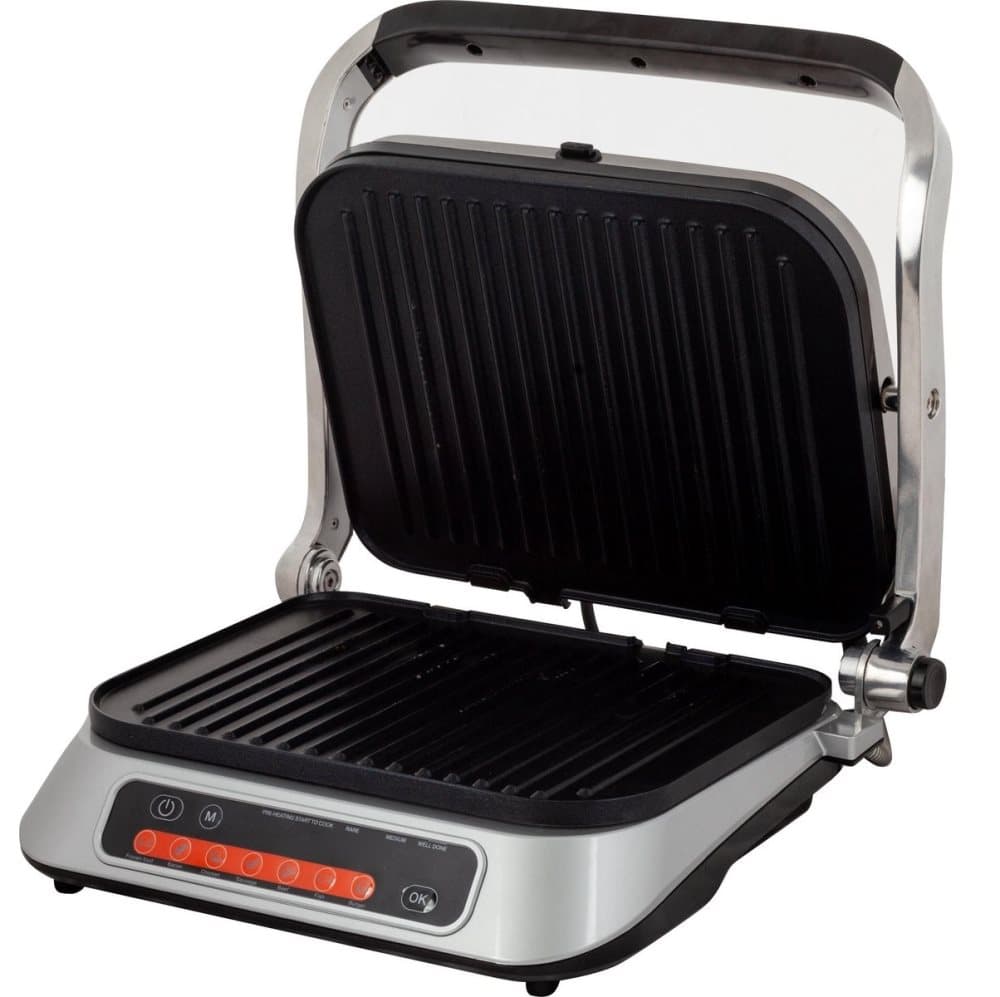 Kontaktgrill - Elgrill - Svart/Rostfritt stål