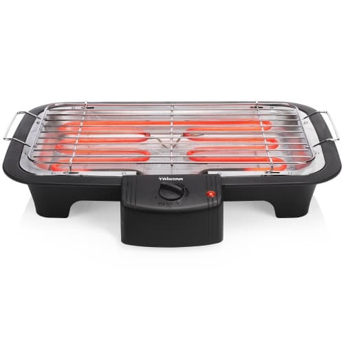 El-grill för bord BQ-2813 37X21cm   2000W Svart