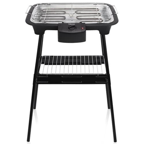 El-grill med stativ BQ-2883 inkl hylla 2000W Svart