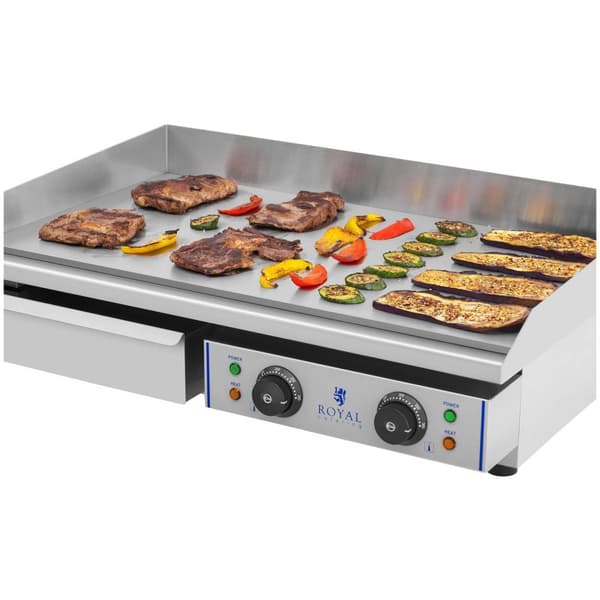 Royal Catering Elektriskt stekbord - 72,5 cm - Slät - 2 x 2200 W