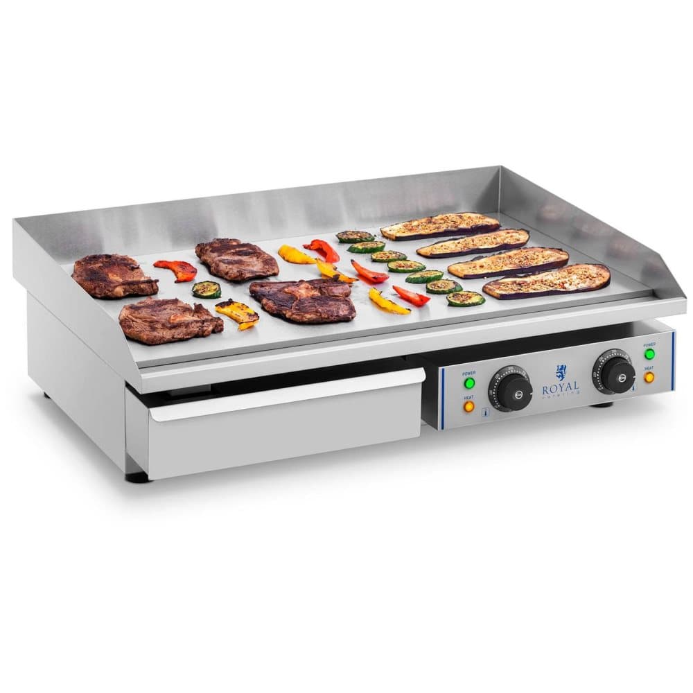 Royal Catering Elektriskt stekbord - 72,5 cm - Slät - 2 x 2200 W