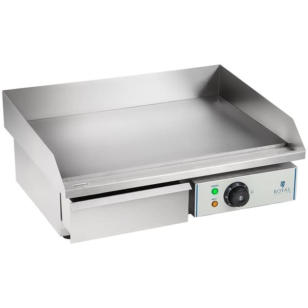 Royal Catering Stekbord elektriskt - 55 cm - slät - 1 x 3,0 kW