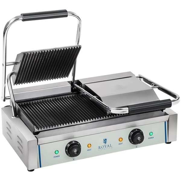 Royal Catering Kontaktgrill - 1 x 1800 W - räfflad - 2.0