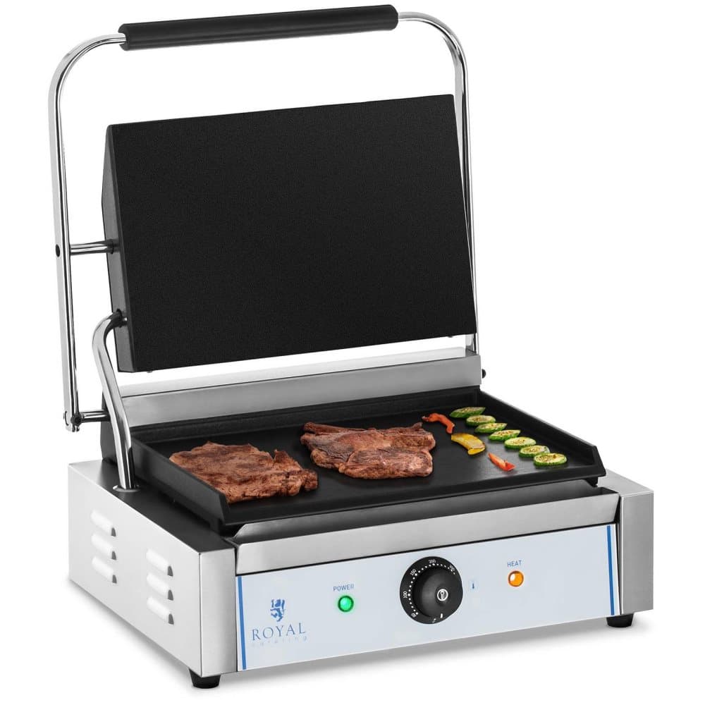 Royal Catering Kontaktgrill - slät - 2200 W