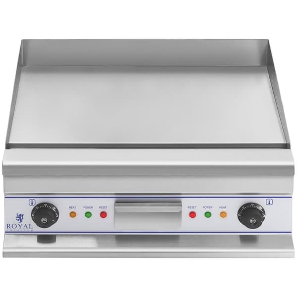 Royal Catering Stekbord elektriskt - 60 cm - slät - 2 × 3.750 W
