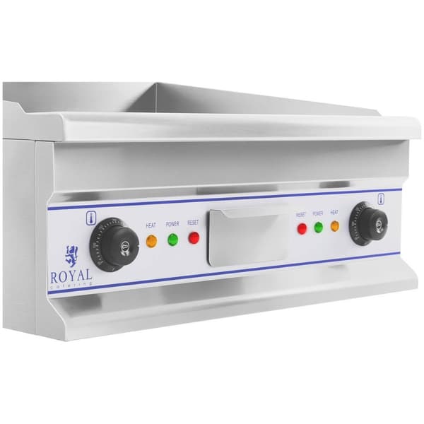 Royal Catering Stekbord elektriskt - 60 cm - slät - 2 × 3.750 W