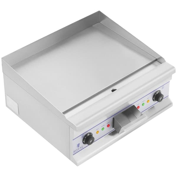 Royal Catering Stekbord elektriskt - 60 cm - slät - 2 × 3.750 W