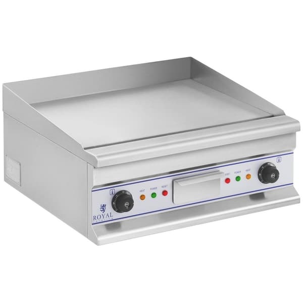 Royal Catering Stekbord elektriskt - 60 cm - slät - 2 × 3.750 W
