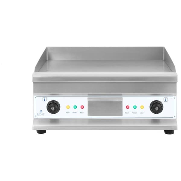 Royal Catering Stekbord elektriskt - 60 cm - slät - 2 × 3.2000 W
