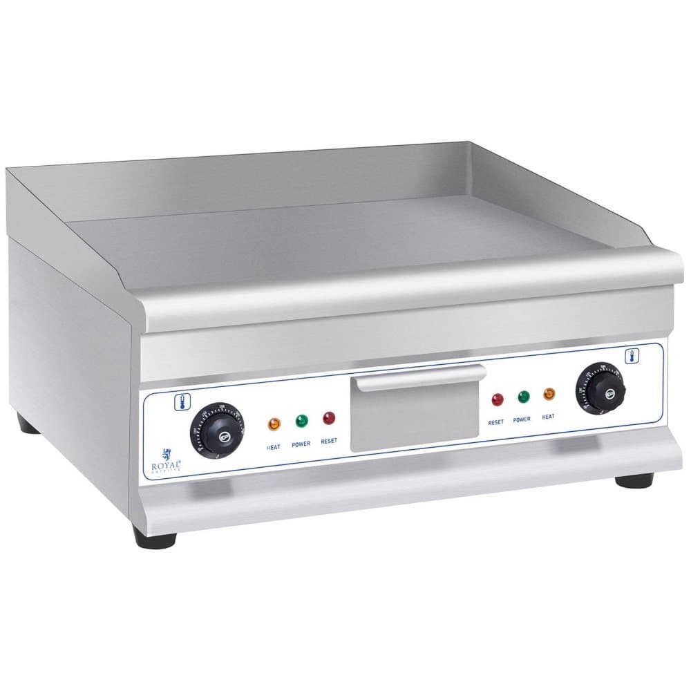 Royal Catering Stekbord elektriskt - 60 cm - slät - 2 × 3.2000 W