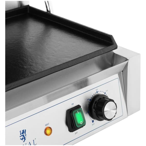Royal Catering Kontaktgrill - Dubbel - Slät - Royal Catering - 3600 W