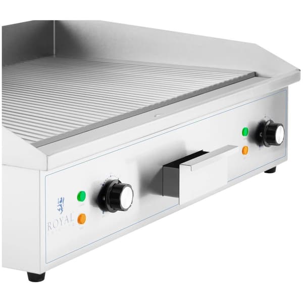Royal Catering Elektriskt stekbord - 700 x 400 mm - Royal Catering - Räfflad - 4400 W