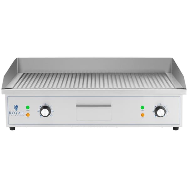 Royal Catering Elektriskt stekbord - 700 x 400 mm - Royal Catering - Räfflad - 4400 W