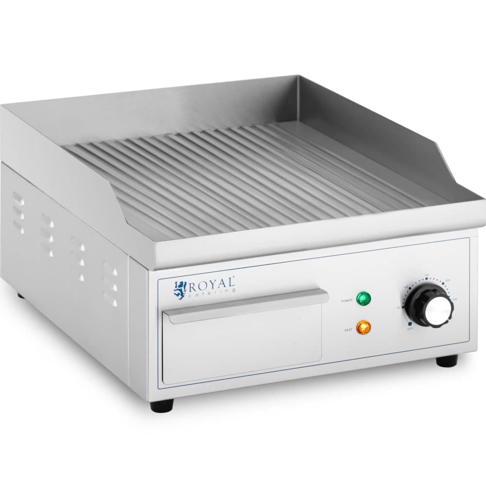 Royal Catering Elektriskt stekbord - 380 x 330 mm - Royal Catering - Räfflad - 2000 W