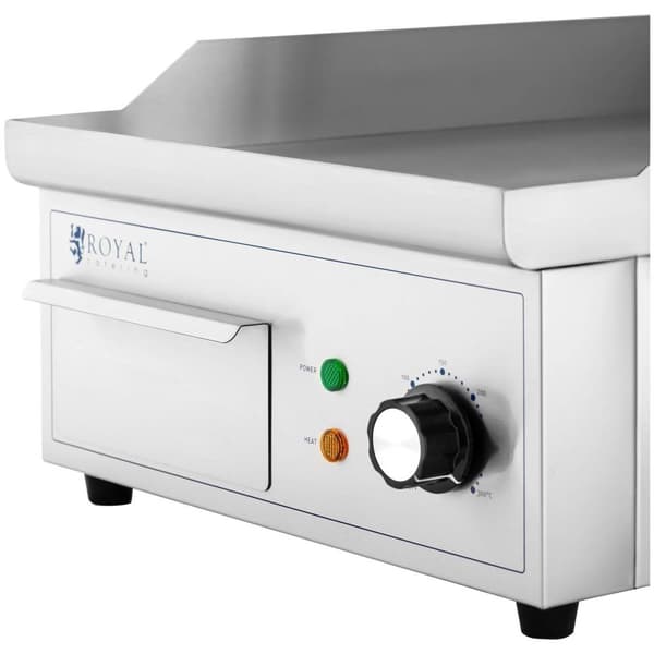Royal Catering Elektriskt stekbord - 360 x 380 mm - Slät/räfflad  - 2000 W
