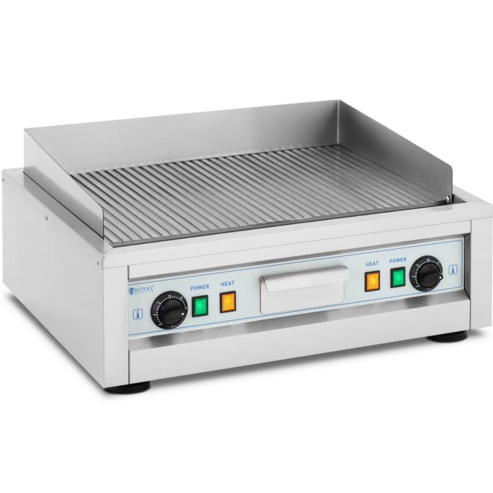 Royal Catering Elektriskt stekbord - Dubbelt - 59 cm - Royal Catering - Slät - 2 x 1600 W