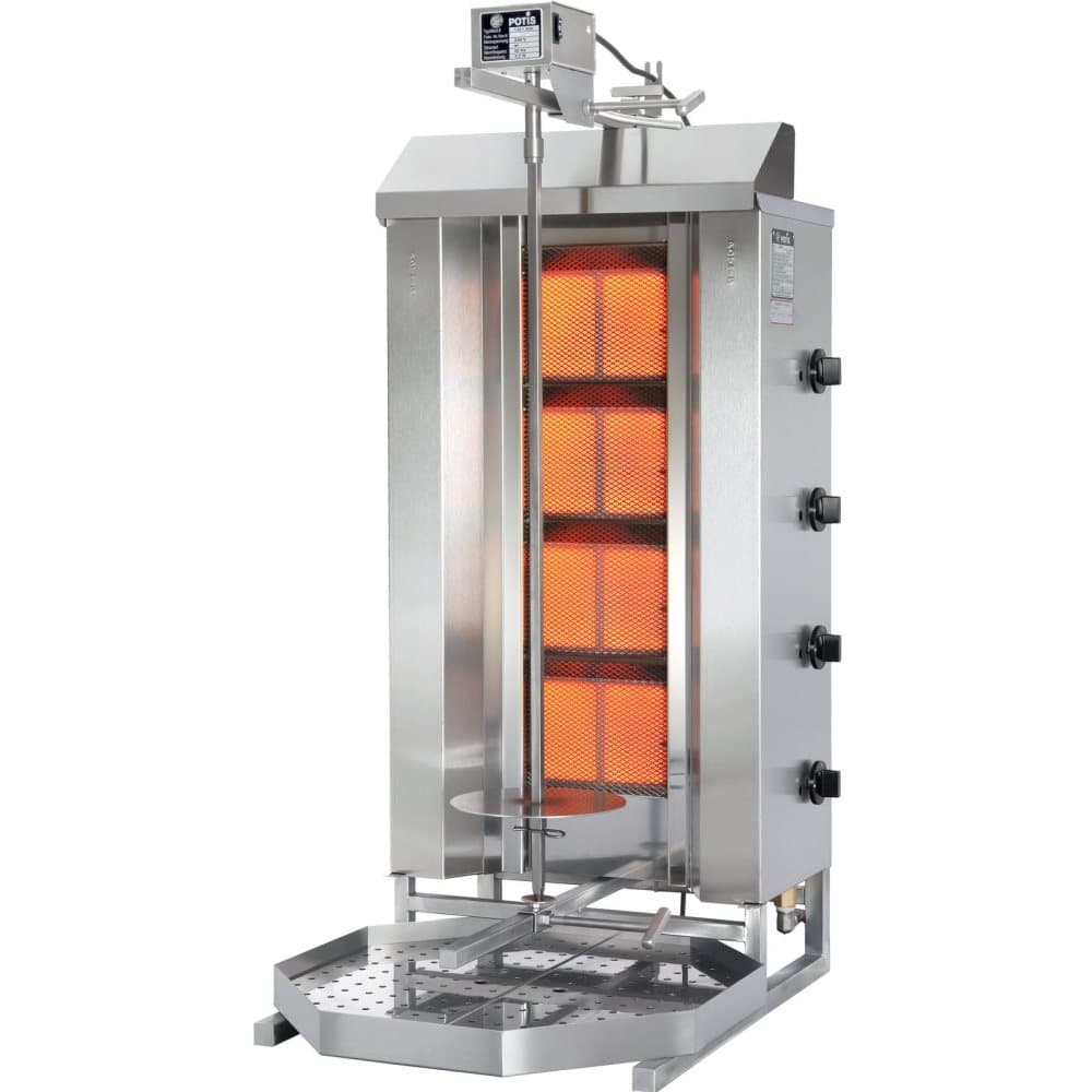 POTIS Kebabgrill - 11 200 W - Propane-butane