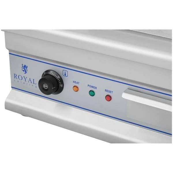 Royal Catering Elektriskt stekbord - Dubbelt - 75 cm - Slät - 2 x 3200 W