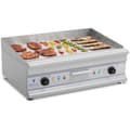 Miniatyrbild 1 av 4: Royal Catering Elektriskt stekbord - Dubbelt - 75 cm - Slät - 2 x 3200 W