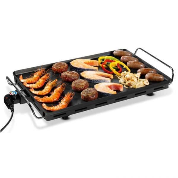 Extra stor grill 2500W plancha - XXL bordsmatlagning 65 x 35 x 19,4 cm