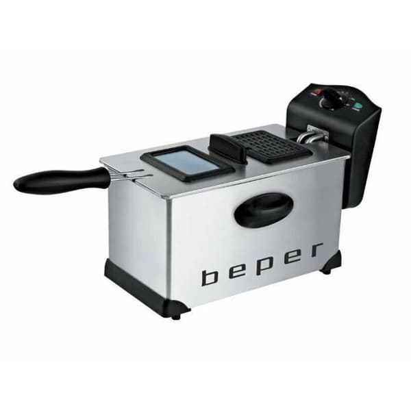 Elgrill - Beper - XXL 2200W - Justerbar termostat - Stållock - Antiluktfilter