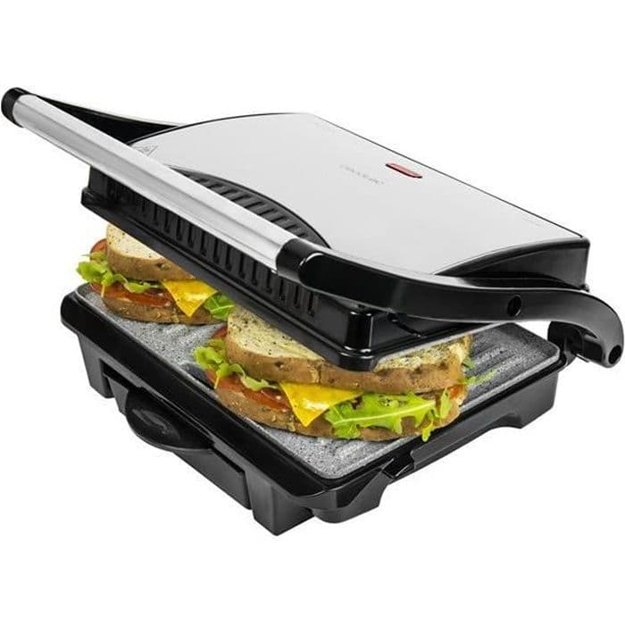 Cecotec Elgrill Rock'nGrill 1000. 1000 W, Rockstone-beläggning, Temperaturregulator, Bländare 180º