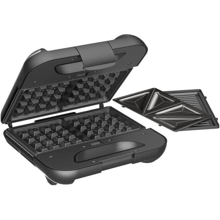 Fagor Multifunction Grill - 3 In 1 Lovningsbar platta - Gauffre - Sandwich - Pannini - 800W