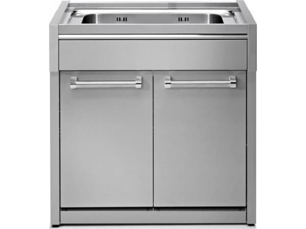 Stål Skapmodul i rustfritt stål med vask Stål Genesi G9S-L1G SS