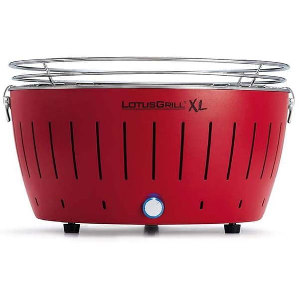 LotusGrill - NY MODELL 2019 - Barbecue XL RED med batterier och USB-strömkabel