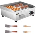 Pikkukuva 4 / 10: Sähkögrilli - 1600W/3200W Ruostumaton Teräs Tasapohjainen Parilagrilli Pannukakuille ja Broilerille - Suuri Paistoalue, Tarkka Lämpötilansäätö, Rasvan