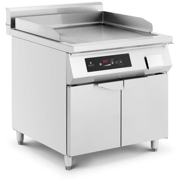 Royal Catering Elektrisk grillplatta - Induktion - 720 x 610 mm - Slät -  10000 W - Royal Catering